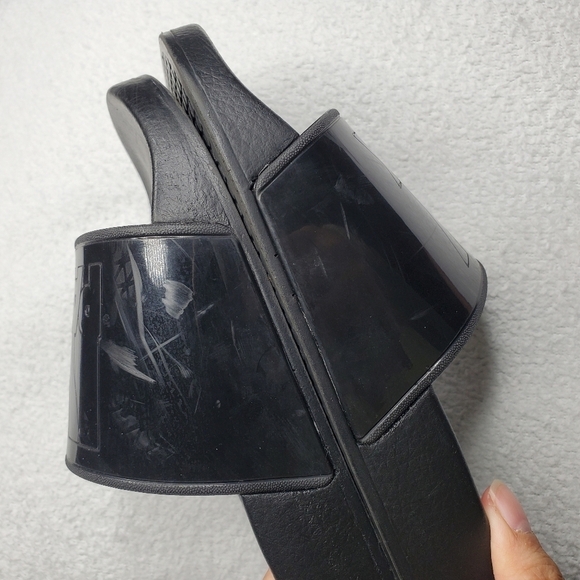 Ivy Park Beyonce Black Graphic Logo Slide Sandals - Picture 8 of 14